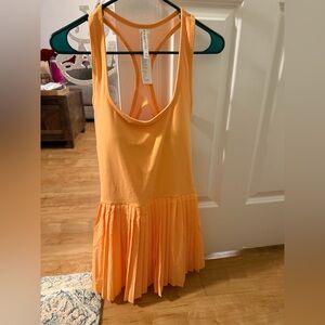 Fabletics Peach Tank Top Athletic Dress